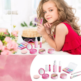 Zestaw kosmetyków dla dziewczynki 10 elementów zabawka do makijażu 3+