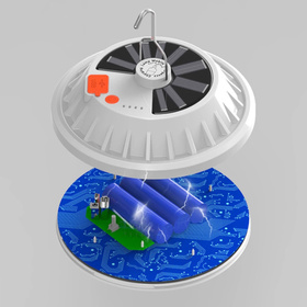 ZD13A LAMPA KEMPINGOWA SOLAR 60 LED