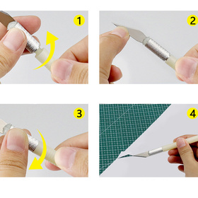 NOŻYK SKALPEL +  OSTRZA 13PCS