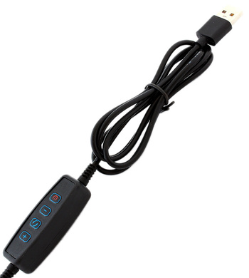 Bezcieniowa lampka LED z klipsem – regulacja jasności, zasilanie USB, elastyczny pałąk czarna