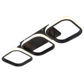 Nowoczesna lampa sufitowa LED 3 taśmy transformator 33W neutralna biel 