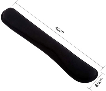 PODKŁADKA ŻELOWA POD KLAWIATURĘ czarna 46x8,5cm AK135E 