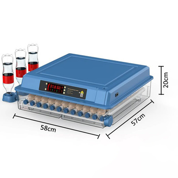 Automatyczna wylęgarka do jaj 64 szt. – LED, obracanie, regulacja wilgotności, 230V