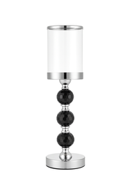 DA191B KOMPLET 3 ŚWIECZNIKÓW CZARNY