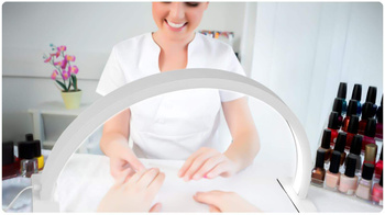 Profesjonalna lampa LED Moon 36W do salonu kosmetycznego, manicure, tatuażu