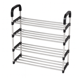 Regał na buty 4-poziomowy metalowy – półka 72×28×57 cm