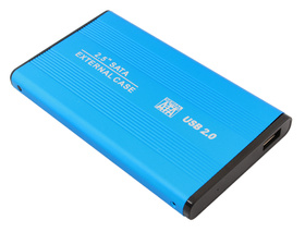 OBUDOWA Dysku Twardego 2,5" USB SATA aluminiowa niebieska AK88F