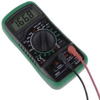 Elektroniczny MIERNIK PRĄDU Multimer Cyfrowy LCD zielony AG102E 