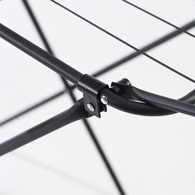 Suszarka na pranie stojąca stalowa 11,5 m – składana, odporna na warunki atmosferyczne czarna