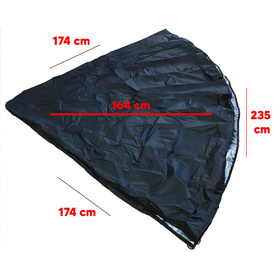 Wodoodporny pokrowiec na fotel wiszący – Ochrona przed deszczem, wiatrem i UV z ściąganym sznurkiem AG390D