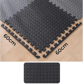 MATA pod sprzęt do ćwiczeń puzzle piankowe 180cmx180cm szaro-czarne