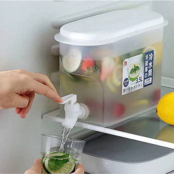 DZBANEK na LEMONIADĘ Pojemnik z Kranikiem 3,5 litra przezroczysty AG472A 