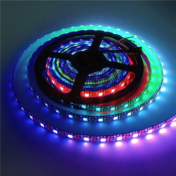 Taśma LED WS2812B RGB 5m 300 diod 60LED/m IP65 – adresowalna, wodoodporna, samoprzylepna