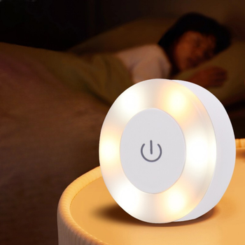 Bezprzewodowa lampka nocna LED z czujnikiem ruchu i zmierzchu, USB, magnetyczna