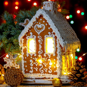 Zestaw foremek stalowych – foremki do domku z piernika, stal nierdzewna, świąteczne wypieki