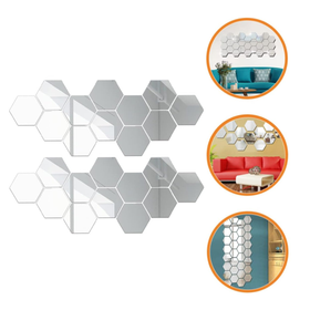 AG543J NAKLEJKI LUSTRO SZEŚCIOKĄTY