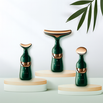 Masażer soniczny 3w1 do twarzy, szyi i oczu – liftingujący, wibracyjny, ujędrniający, 10 000 drgań/min