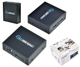 Splitter HDMI 1x2 – Rozdzielacz Sygnału Full HD i 4K, wysoka jakość, 2 wyjścia HDMI czarny HD28C