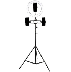 Zestaw Oświetleniowy do Selfie lampa pierścieniowa Led RGB + tripod + pilot 210cm ZD67D