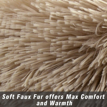 AG602S LEGOWISKO PIES KOT 100 CM BEŻOWE