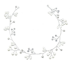 AG264B ŚLUBNA GAŁĄZKA DIADEM TIARA 50CM