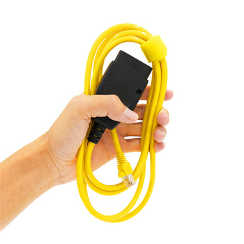 Kabel diagnostyczny BMW ENET OBD – kodowanie, programowanie, E-SYS, ISTA, INPA żółty