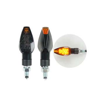 Dynamiczne KIERUNKOWSKAZY do jednośladów motor 4 sztuki LED M10 czarne ZD59C