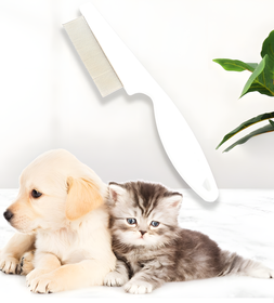 Szczotka do sierści dla psa i kota – usuwa podszerstek, nie szarpie, stalowe ząbki