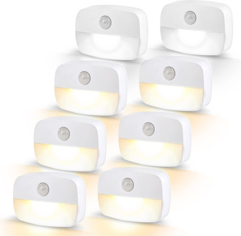 Lampka LED z czujnikiem ruchu PIR – bezprzewodowa, ciepłe światło, 3000K 1 sztuka
