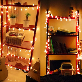 Lampki choinkowe LED 3 m 20 gwiazdek – ciepłe światło, zasilanie na baterie, dekoracja świąteczna