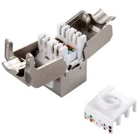 MODUŁ Keystone RJ45 beznarzędziowy do punktów krosowych ekranowych STP RJ10 
