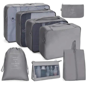 BQ73A ORGANIZER PODRÓŻNY 8 SZT SZARY