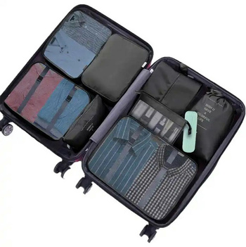 BQ73A ORGANIZER PODRÓŻNY 8 SZT SZARY