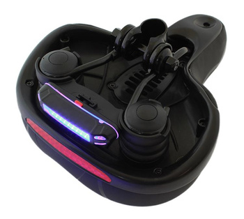 Piankowe siodełko rowerowe z amortyzacją i wentylacją – komfort na długie trasy czarne