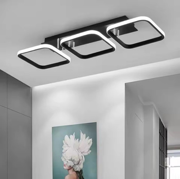 Nowoczesna lampa sufitowa LED 3 taśmy transformator 33W neutralna biel 