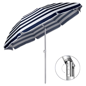 Parasol plażowy XXL 160 cm składany, regulowany – przeciwsłoneczny, na balkon, ogród, taras 