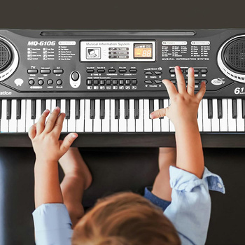 Elektroniczny KEYBOARD z Mikrofonem 61 Klawiszowe Organy AG278D