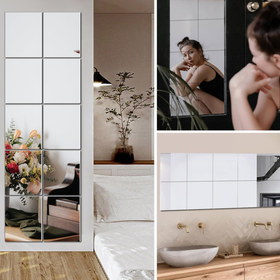 DA478 NAKLEJKI LUSTRZANE KWADRAT 15CM