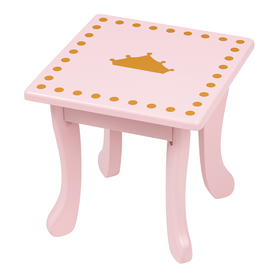 Toaletka dla dziewczynki różowa PinkDream LUXE z lustrem i taboretem