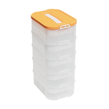 Pojemnik na klocki LEGO 5-warstwowy organizer z przegródkami i uchwytem  