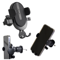 Uniwersalny uchwyt samochodowy 360° – mocowanie do kratki nawiewu, kompatybilny ze smartfonami czarny AP32