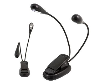 Bezprzewodowa LAMPKA LED z Klipsem Podwójna czarna