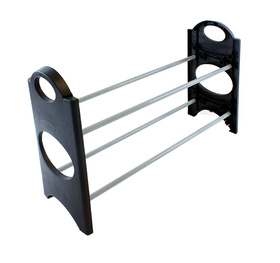 Modułowa półka na buty – metalowo-plastikowa, wielopoziomowa, lekka i stabilna