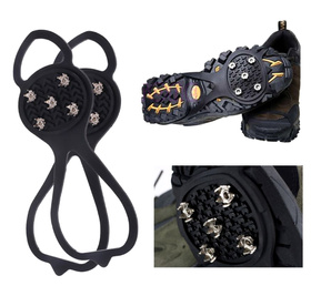 Antypoślizgowe NAKŁADKI na Buty Raki z Kolcami Rozmiar 40-46 1 para czarne BQ41D