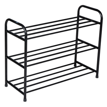 Półka na buty stalowa 3-poziomowa – metalowy regał do przedpokoju