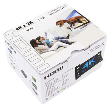 Splitter HDMI 1x2 – Rozdzielacz Sygnału Full HD i 4K, wysoka jakość, 2 wyjścia HDMI czarny HD28C