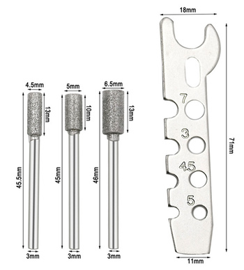 AG685B OSTRZAŁKA DO ŁAŃCUCHA + KLUCZ