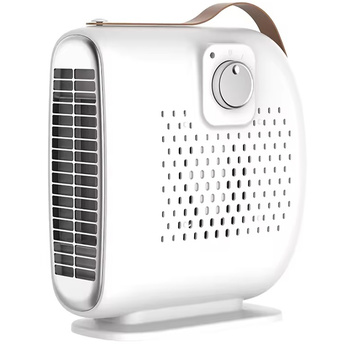 Kompaktowy wentylator przenośny z regulacją siły nawiewu – 500W, 2 stopnie biały DA313 
