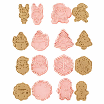 DA542 ŚWIĄTECZNE FOREMKI DO CIASTEK 8SZT