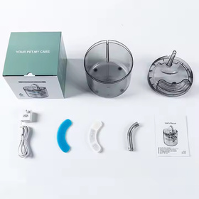 Automatyczne poidełko dla kota i psa – filtr, 2L, ciche, zasilanie USB, przezroczyste